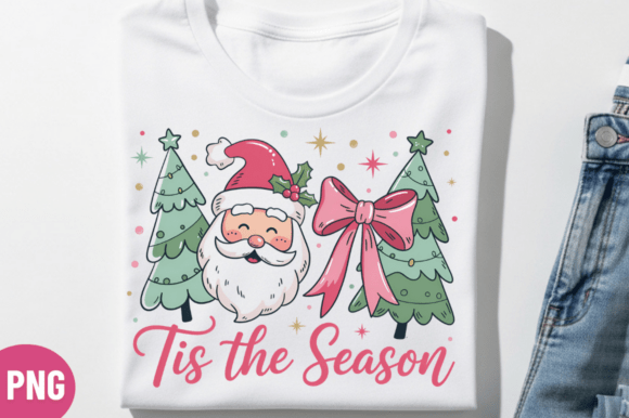 Christmas Santa Cute Holiday T-shirt Png: Elevating Modern DIY and Commercial Design