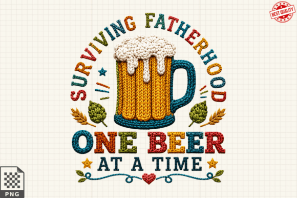 Funny Dad Beer PNG and Fatherhood T-Shirt Designs: Elevating Personalized Apparel