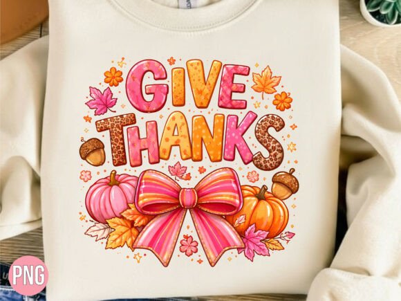 Give Thanks Thanksgiving Fall Pumpkin: A Premium Digital Design for Creative Projects