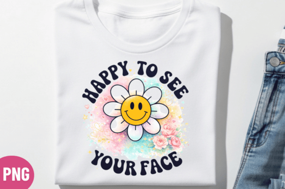 Happy Smiley Flower Cute T-shirt Png: A Versatile Asset for Modern Creators