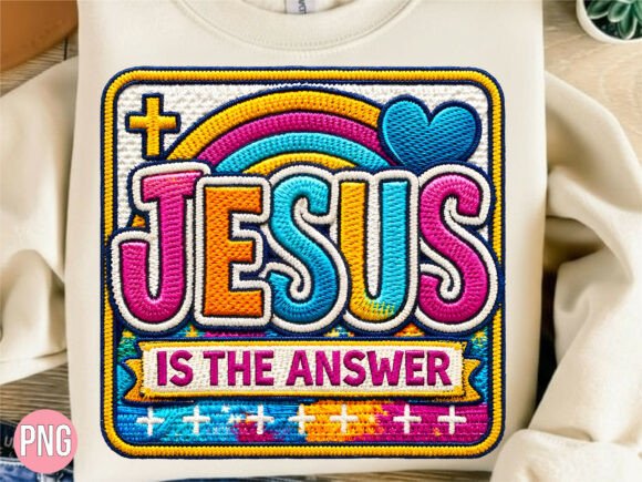Jesus Is the Answer Religious Patch PNG: A Guide to High-Quality Digital Design for Faith-Based Creativity