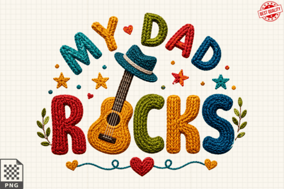 My Dad Rocks PNG & Guitar Dad T-shirt PNG: A Guide to Creative Sublimation Designs