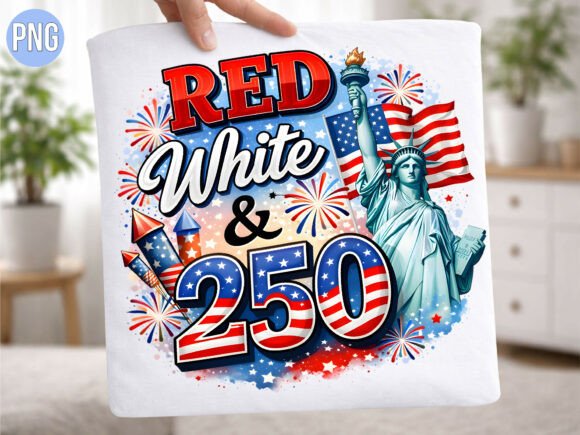 Red White and 250 Statue Liberty PNG: A Versatile Asset for Patriotic Design