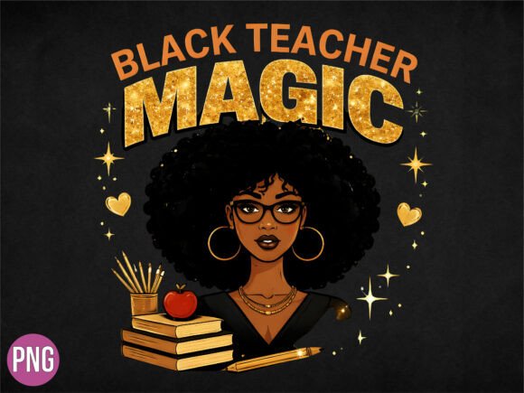 Strategic Branding with the Black History Teacher Magic Educator PNG